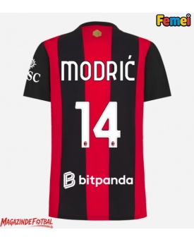 AC Milan Luka Modric #14 Tricou Fotbal Replică 2026-27 Femei Acasa AC Milan Luka Modric #14 Tricou Fotbal Replică 2026-27 Femei Acasa